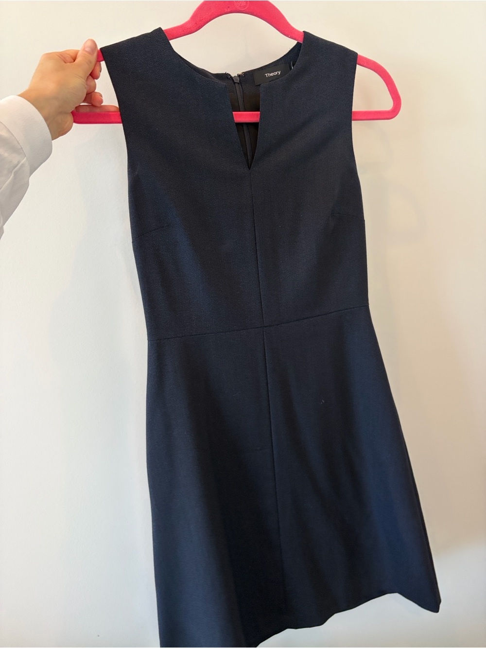 Theory Classic Dark Navy Sleeveless A-Line Dress